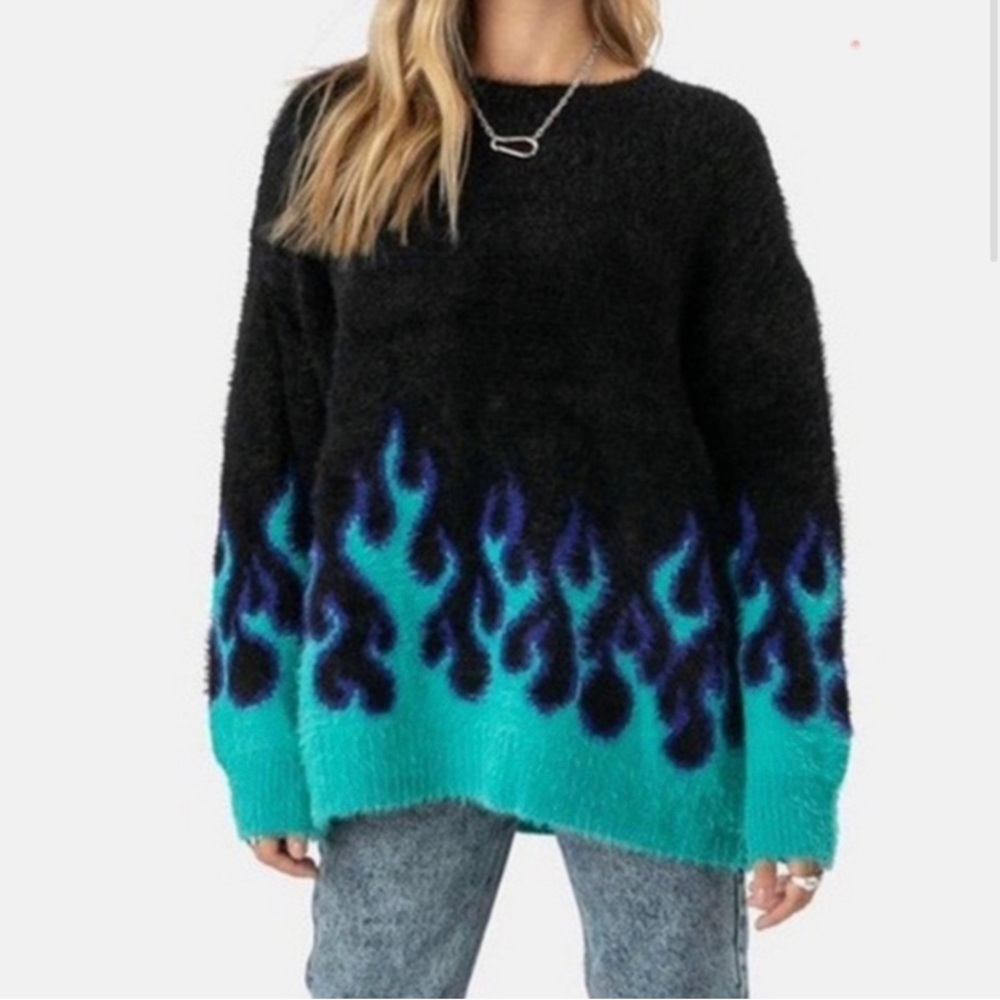 Blue Flame Sweater